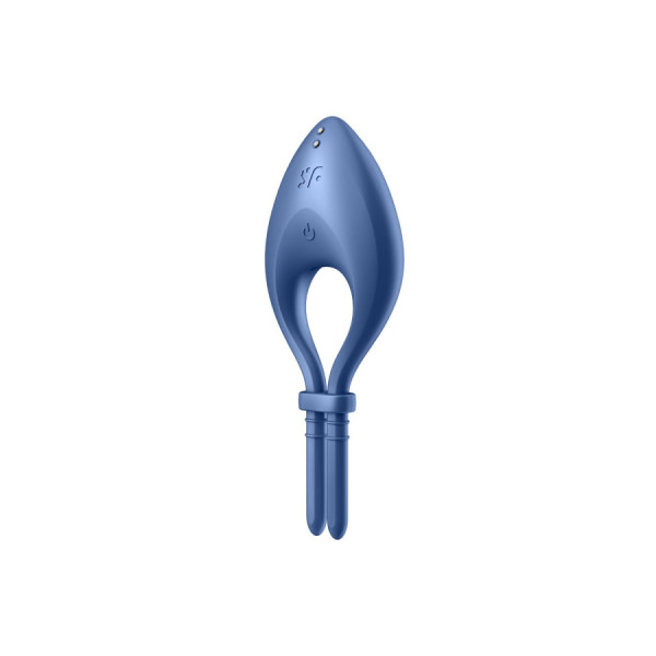 Cockring vibrant connecté USB bleu Bullseye Satisfyer 